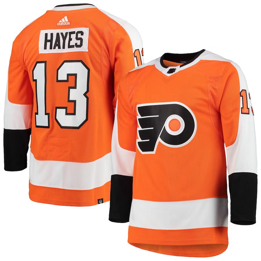 Men Philadelphia Flyers #13 Kevin Hayes adidas Orange Home Primegreen Authentic Pro Player NHL Jersey